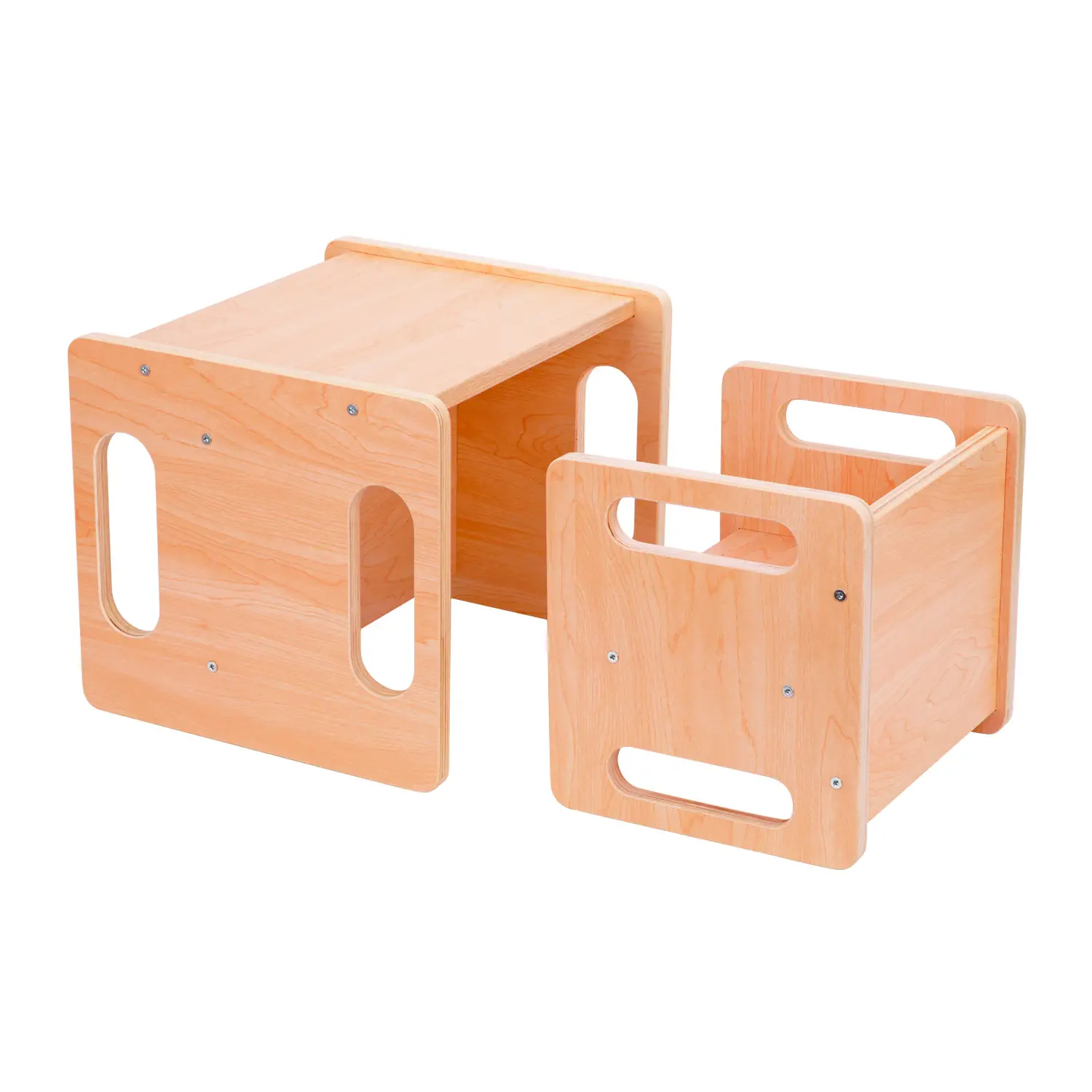 Set Tavolino e Sediolina in Legno per Bambini – Arredo per Asilo Nido e Scuola dell’Infanzia - Sedie in legno