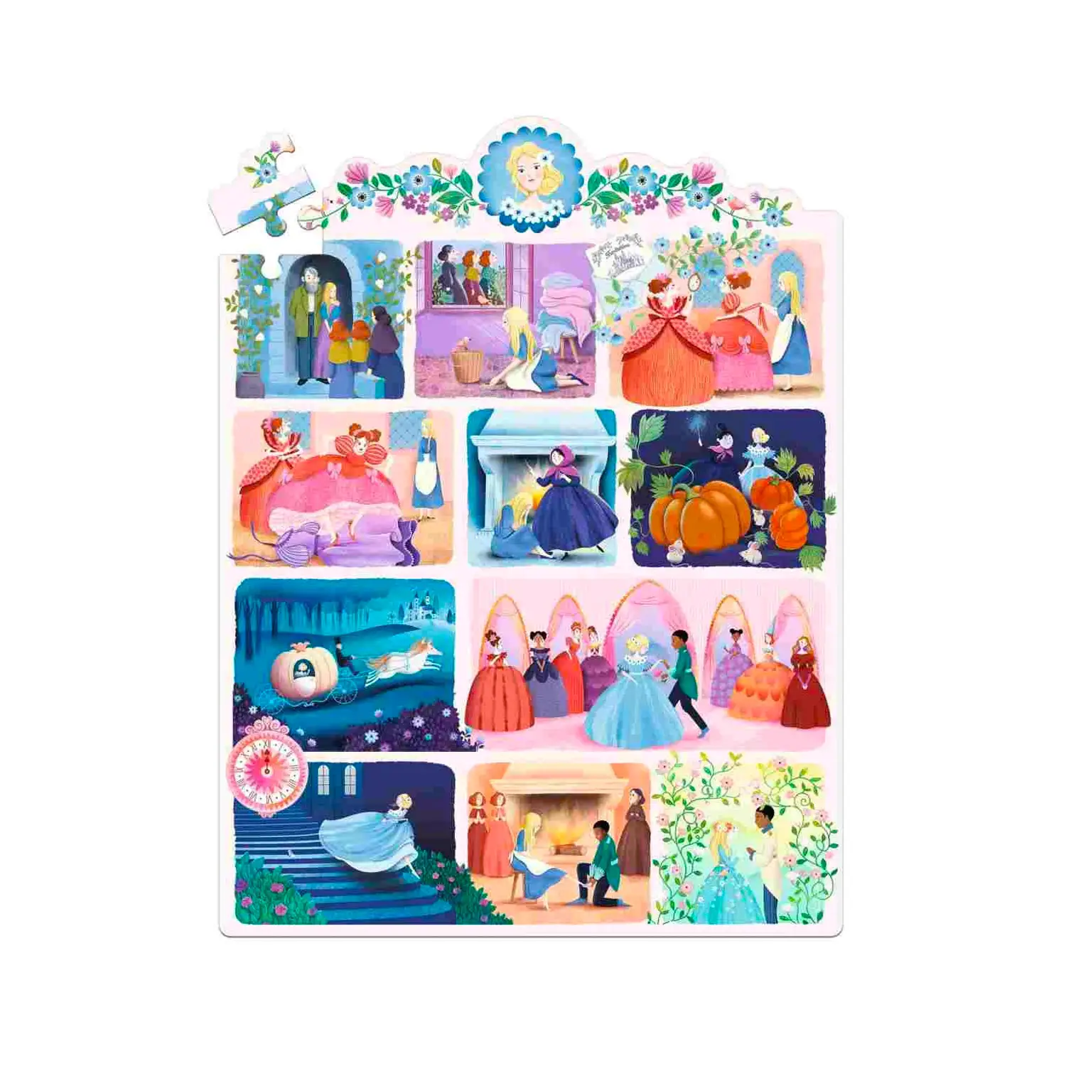 Puzzle Favole da Raccontare: Cenerentola, 54 Tessere in Cartone - Puzzle in cartone