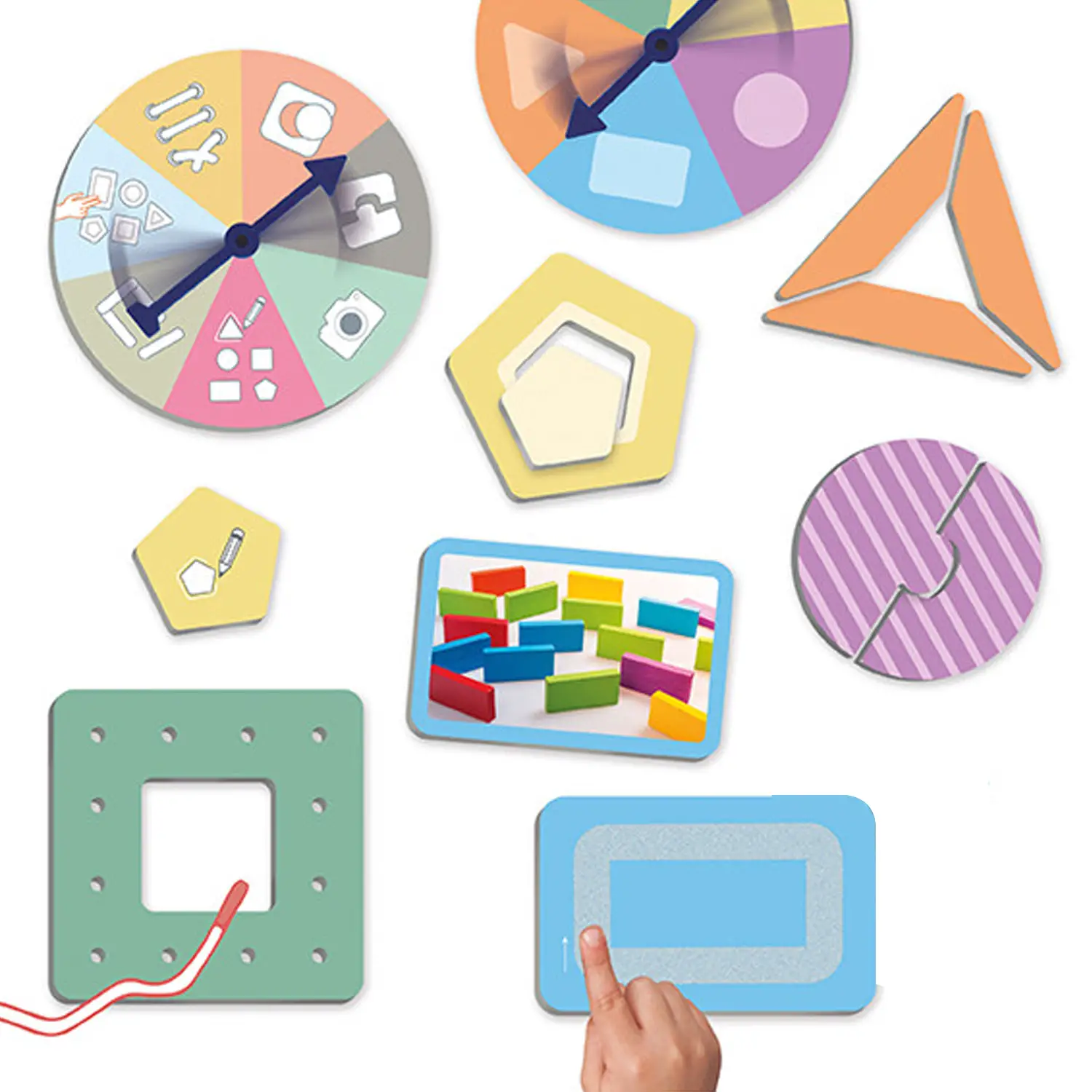 Gioco Educativo Multisensoriale: Scopriamo le Forme Geometriche, Ispirato al Metodo Montessori - Associazioni e tombole