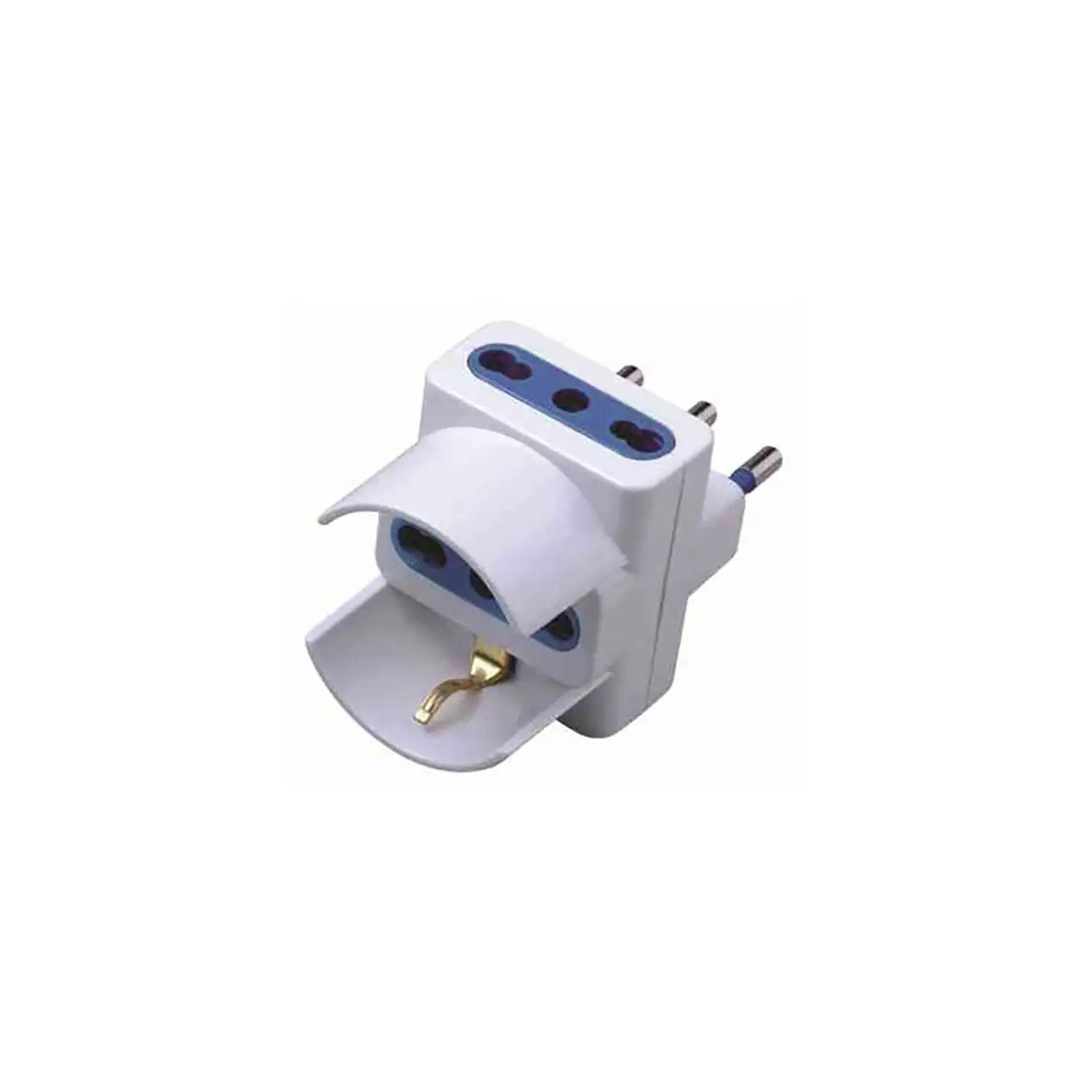 Adattatore Elettrico Schuko 16A con 2 Prese Bipasso – Multiplo Sicuro - Accessori ufficio