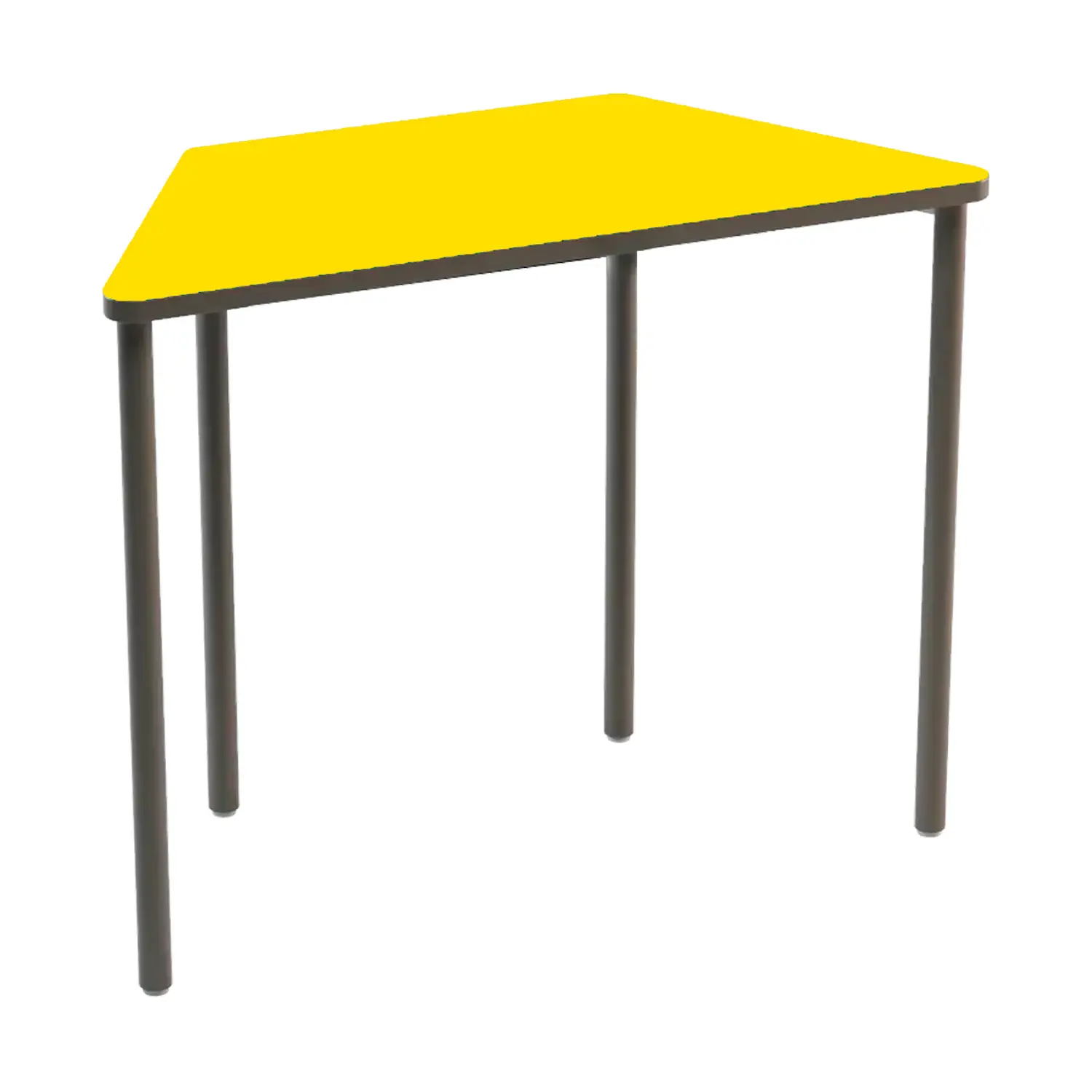 Banco Trapezio Modulare Scuola Primaria – Top Giallo | Altezza 64 cm - Arredo serie Aula 3.0