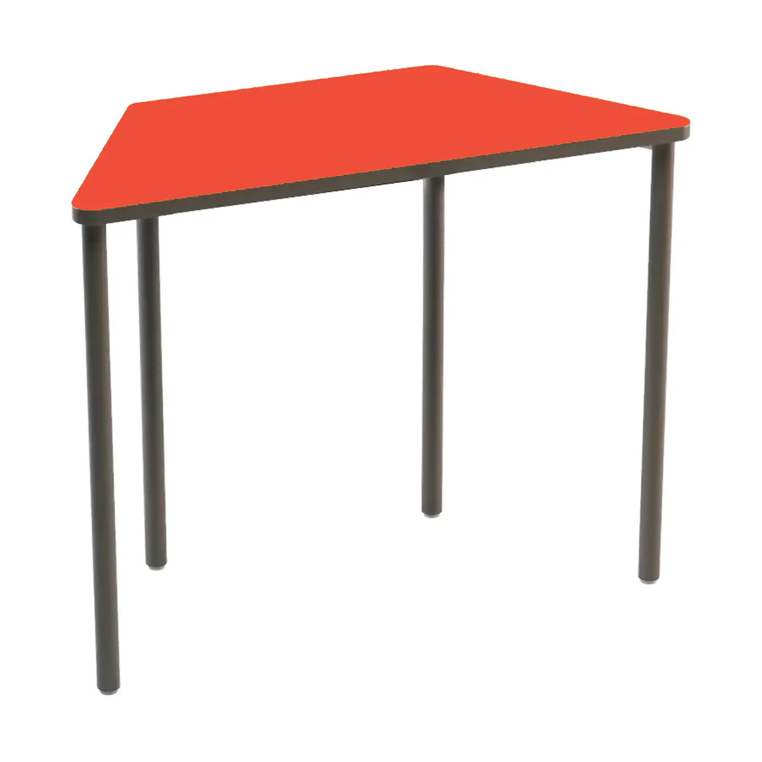 Banco Trapezio Modulare Scuola Secondaria – Top Rosso | Altezza 76 cm - Arredo serie Aula 3.0