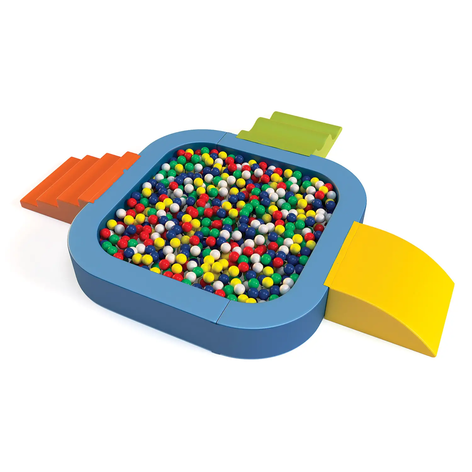 Piscina Morbida Baby Mare Colorato – Completa di Palline e Materassino - Angoli gioco e relax