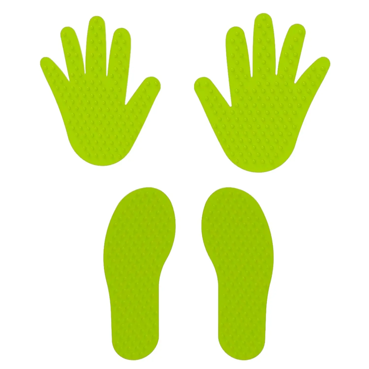 Orme Motorie Mani e Piedi per Giochi e Coordinamento, Set 2 Coppie, Verde - Educazione stradale