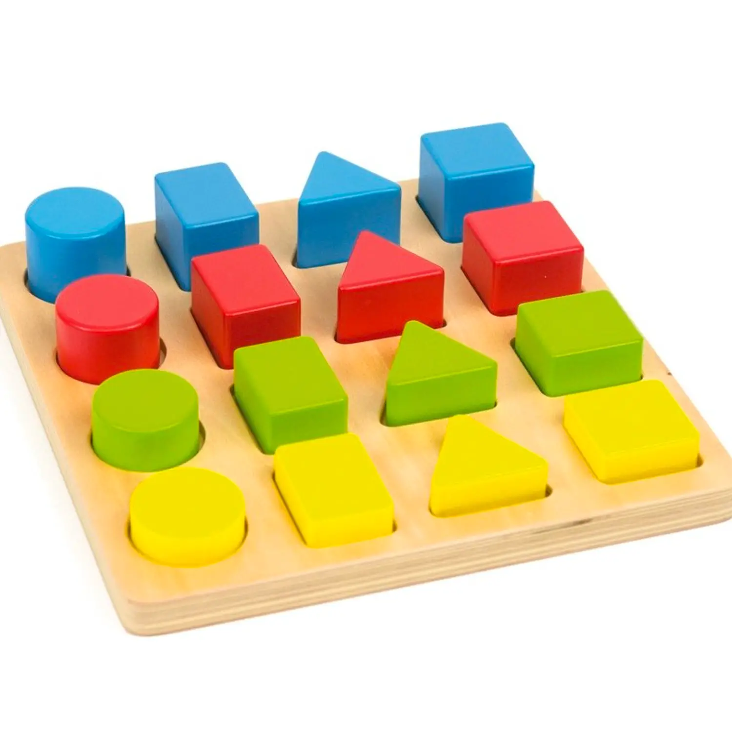 Incastri Geoforme in Legno per Bambini: Geometria, Logica, Classificazione, Motricità Fine - Primi giochi