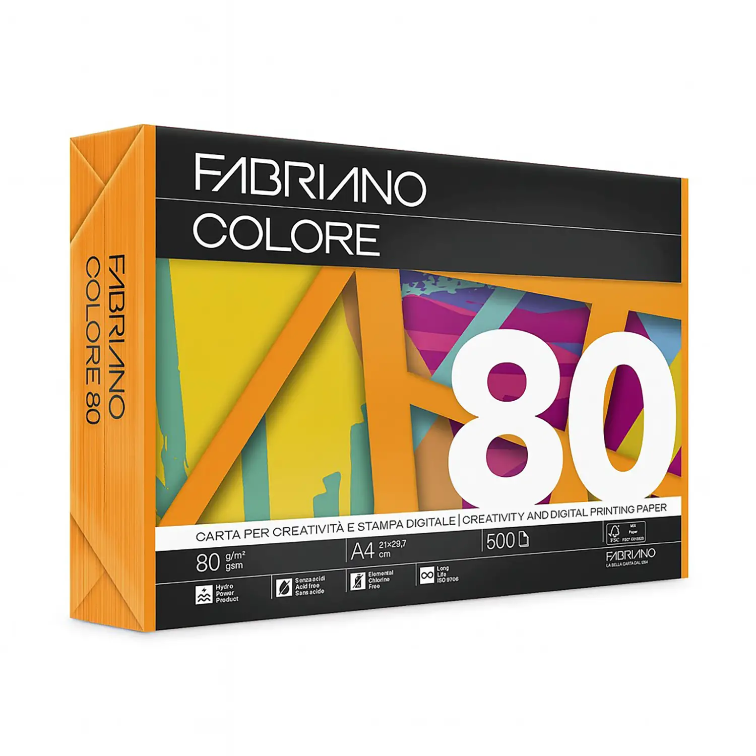 Carta Per Fotocopie Fabriano Colore 80 Gr/mq A4 Aragosta Risma 500 Fogli - Carta e cartoncino