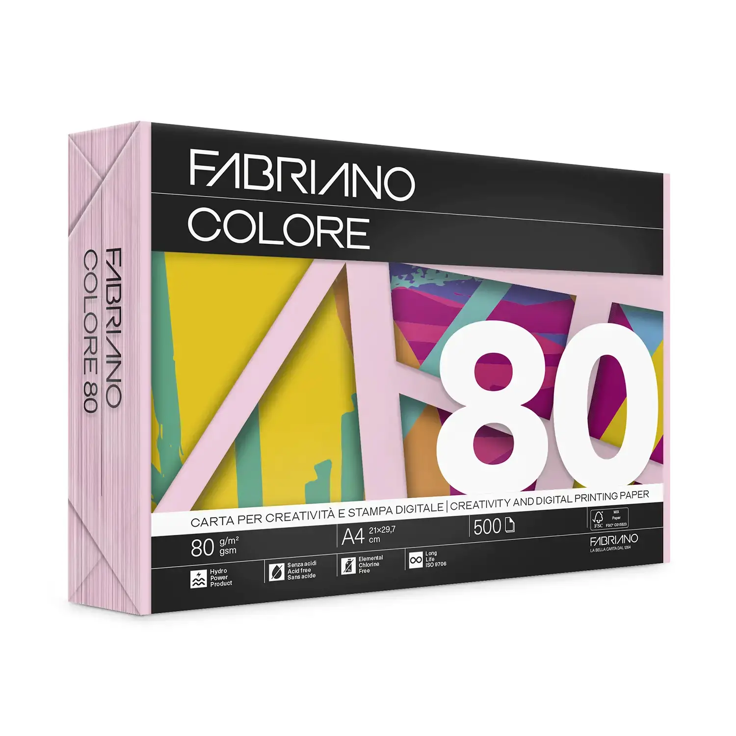 Carta Per Fotocopie Fabriano Colore 80 Gr/mq A4 Lavanda Risma 500 Fogli - Carta e cartoncino
