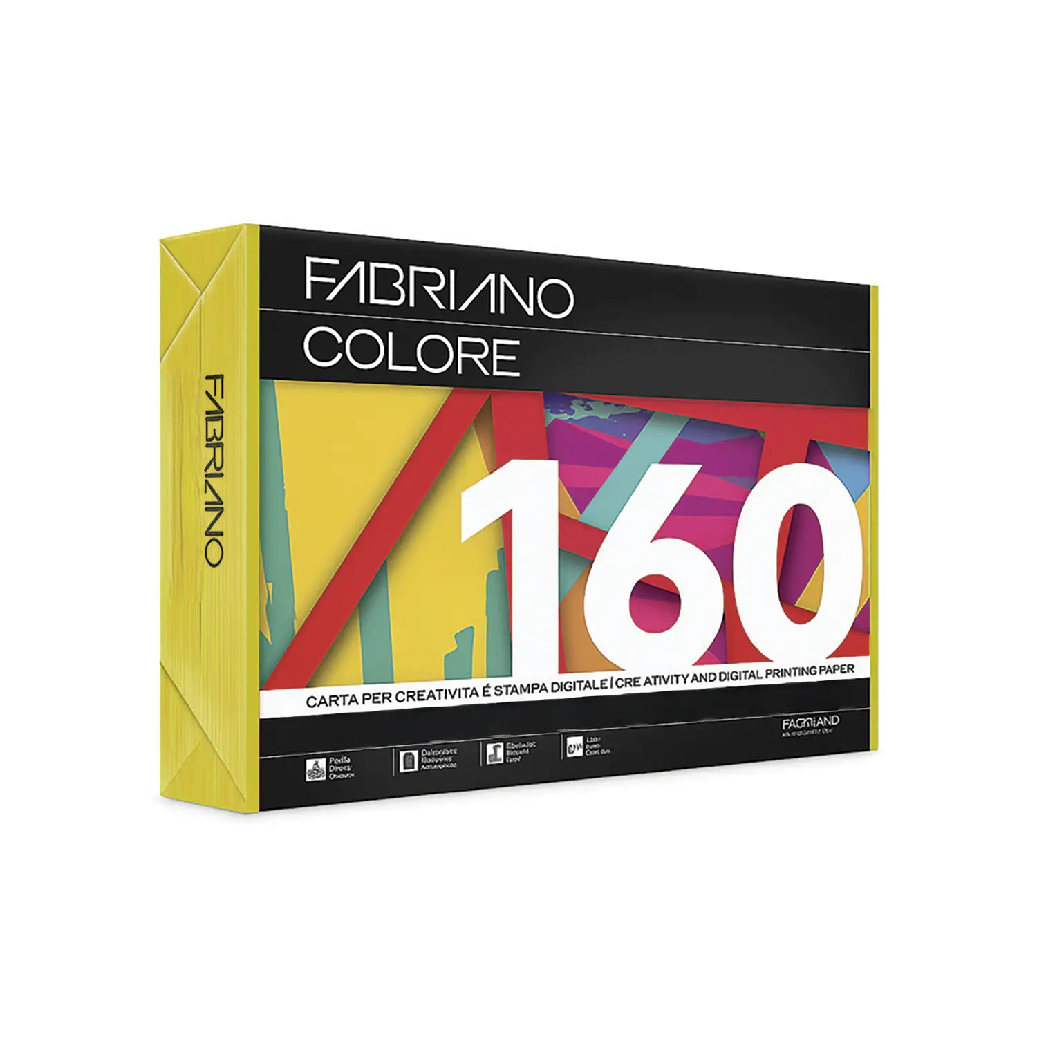Carta Per Fotocopie Fabriano Colore 160 Gr/mq A4 Giallo Risma 250 Fogli - Carta e cartoncino