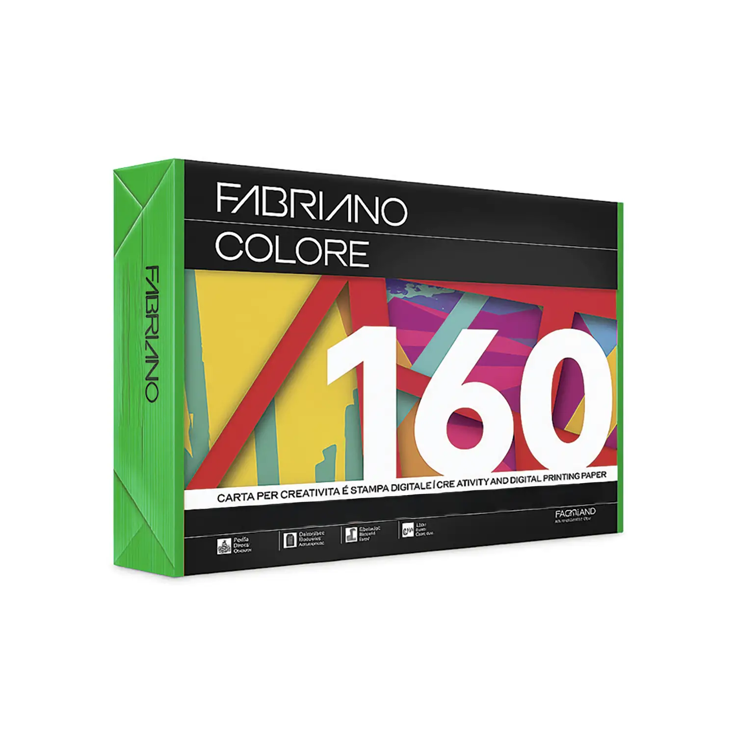 Carta Per Fotocopie Fabriano Colore 160 Gr/mq A4 Verde Risma 250 Fogli - Carta e cartoncino