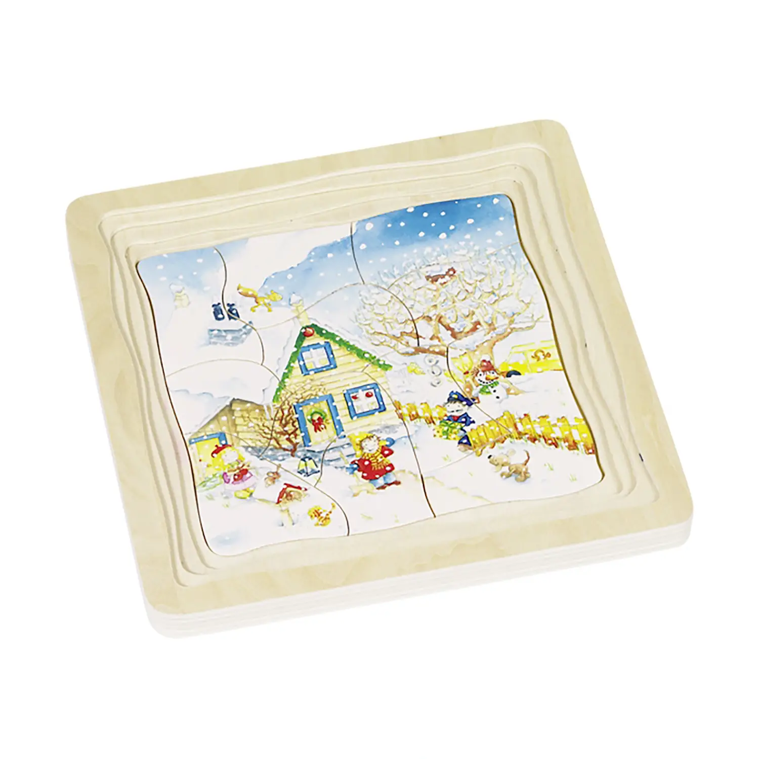 Puzzle Delle Quattro Stagioni Incastri In Legno - Incastri e puzzle in legno