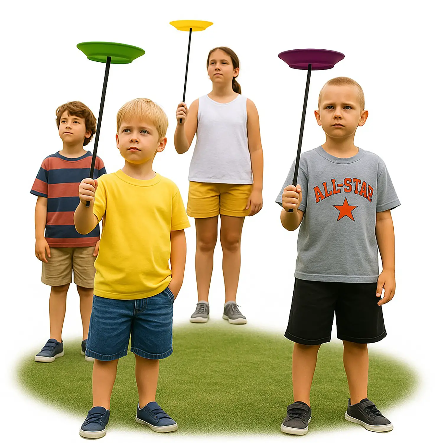 Disco Cinese per Giochi di Destrezza e Coordinamento Motorio, Diametro 24 cm. - Equilibrio e coordinamento