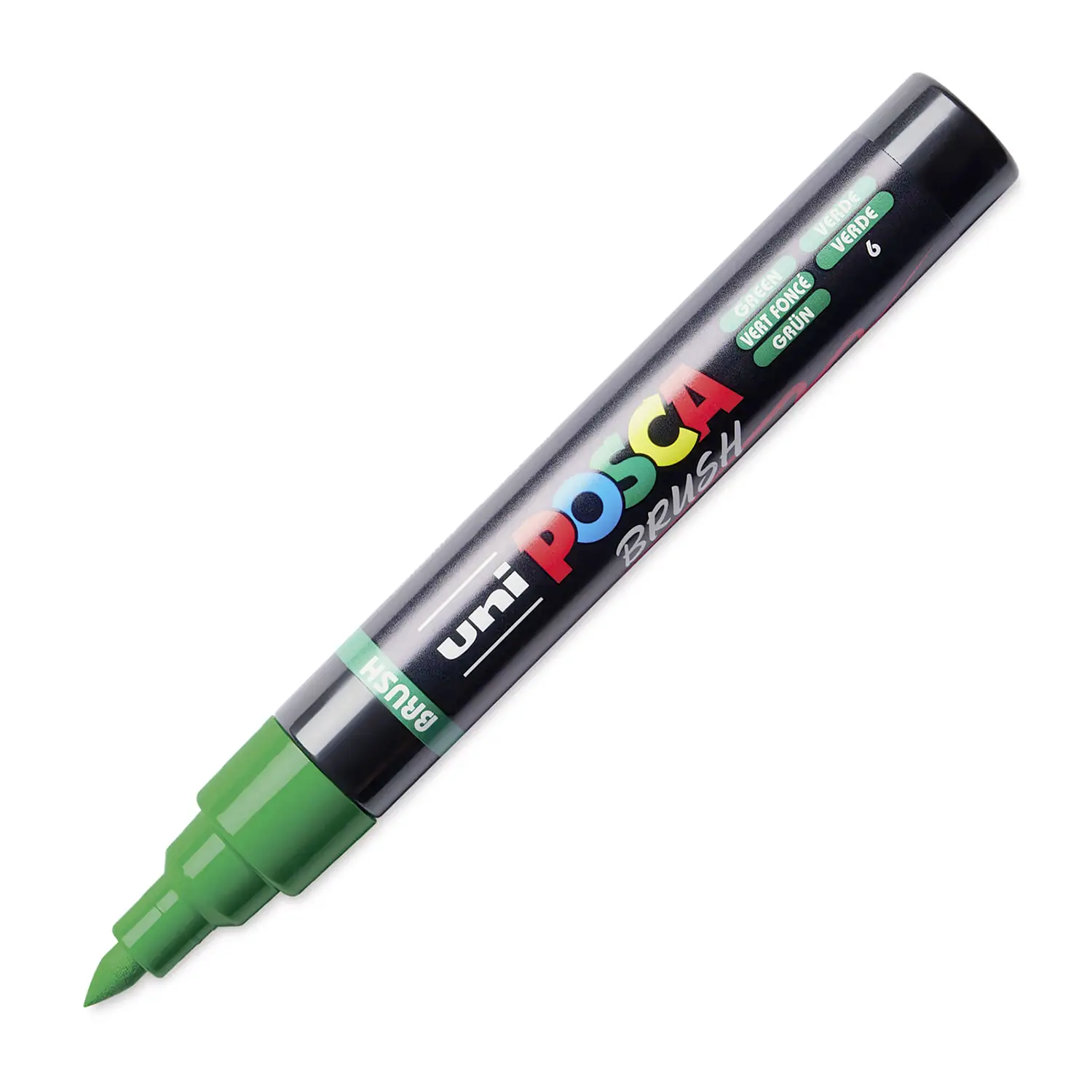 Pennarello Uni Posca - Punta Brush 1-4 mm - Verde - Pennarelli
