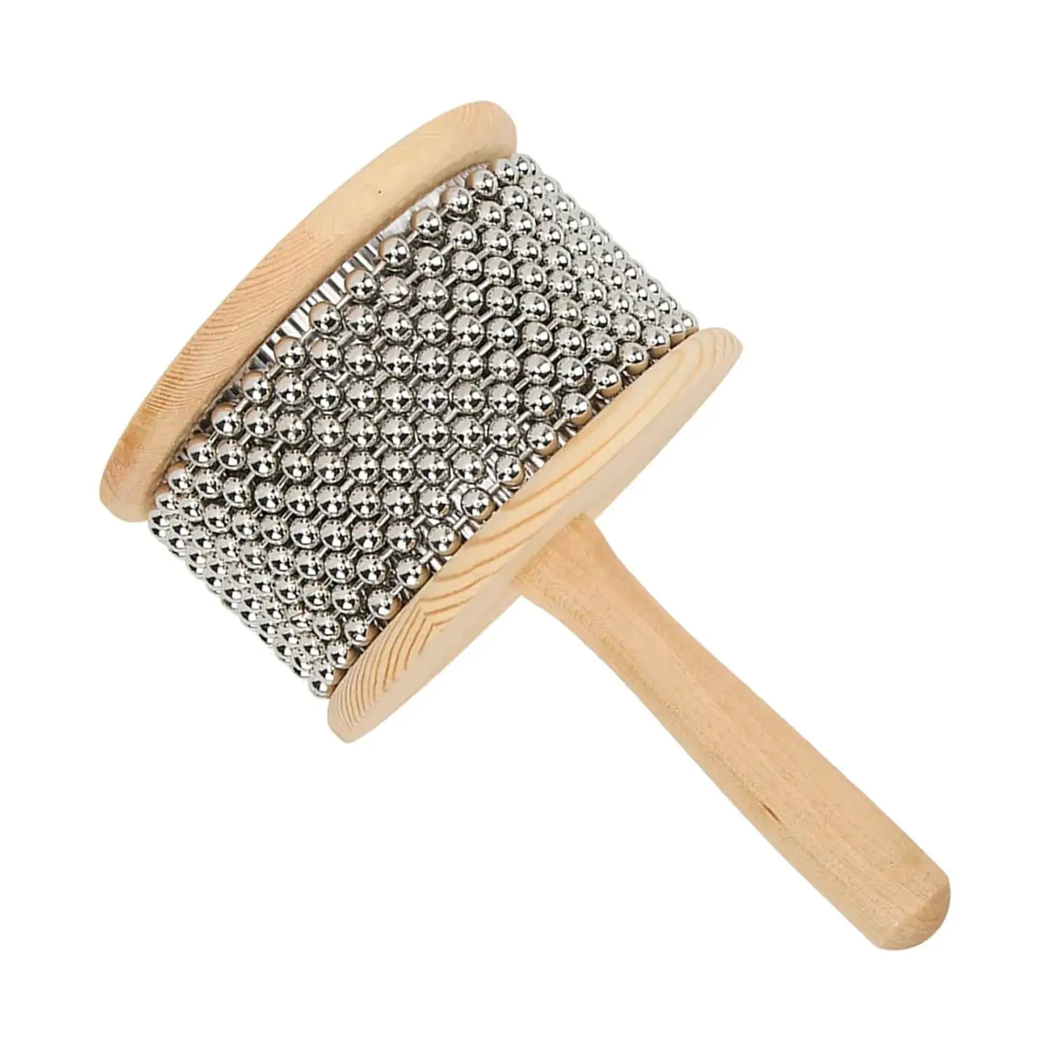 Cabasa in Legno per Bambini, Strumento a Percussione Didattico 20 cm - Educazione musicale