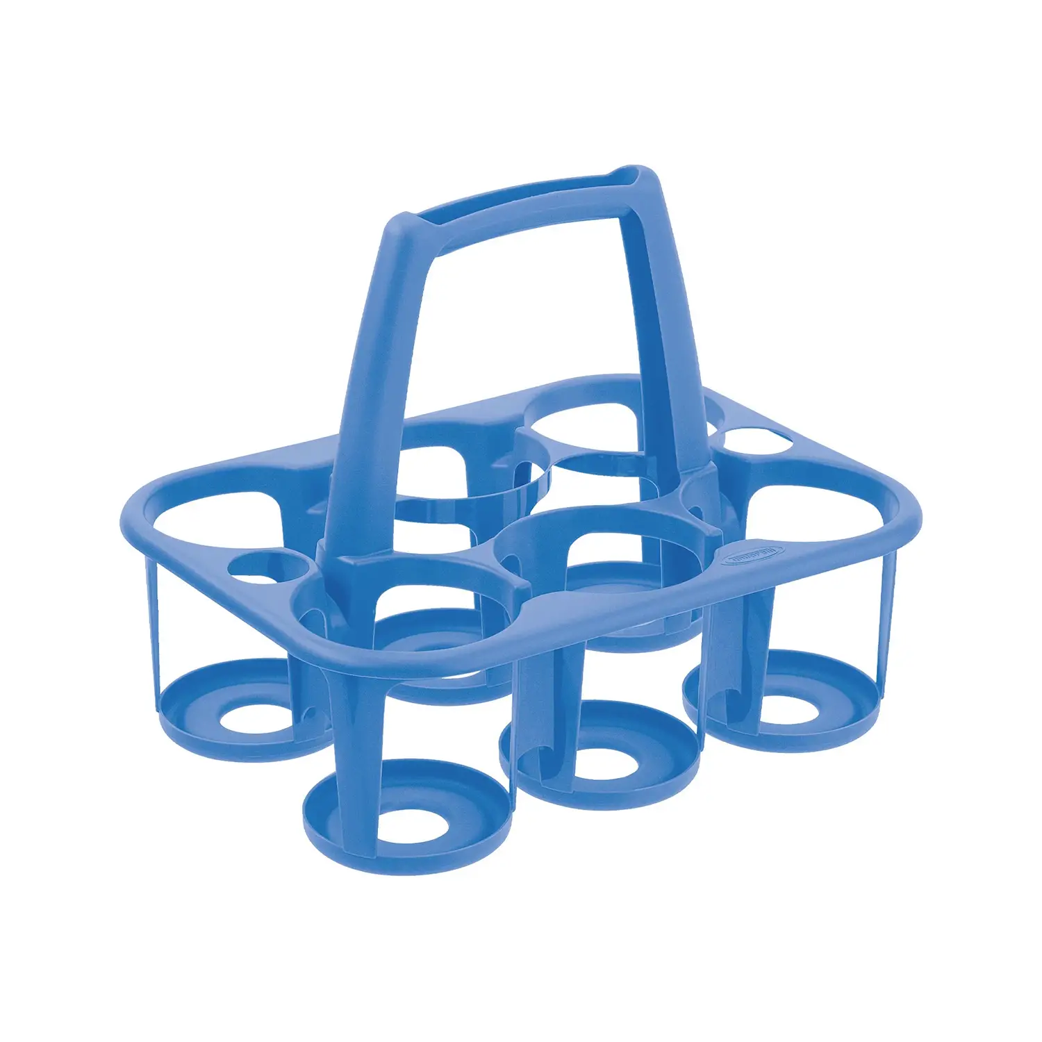 Cestello Porta Bottiglie Con Manico Cover Line 6 Posti Colore Oceano - Accessori antisporco
