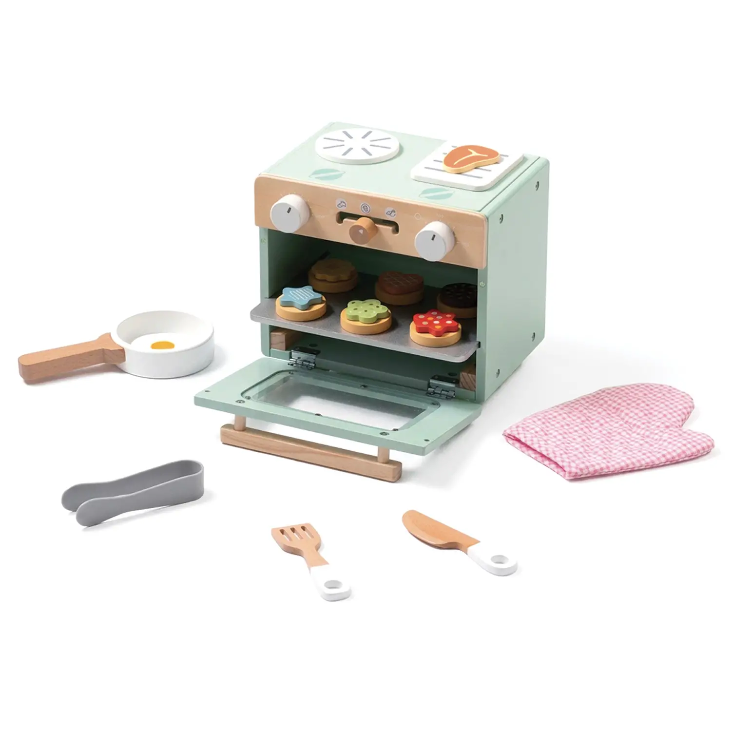 Fornetto Gioco in Legno con Accessori e Alimenti - Cucine e gioco simbolico