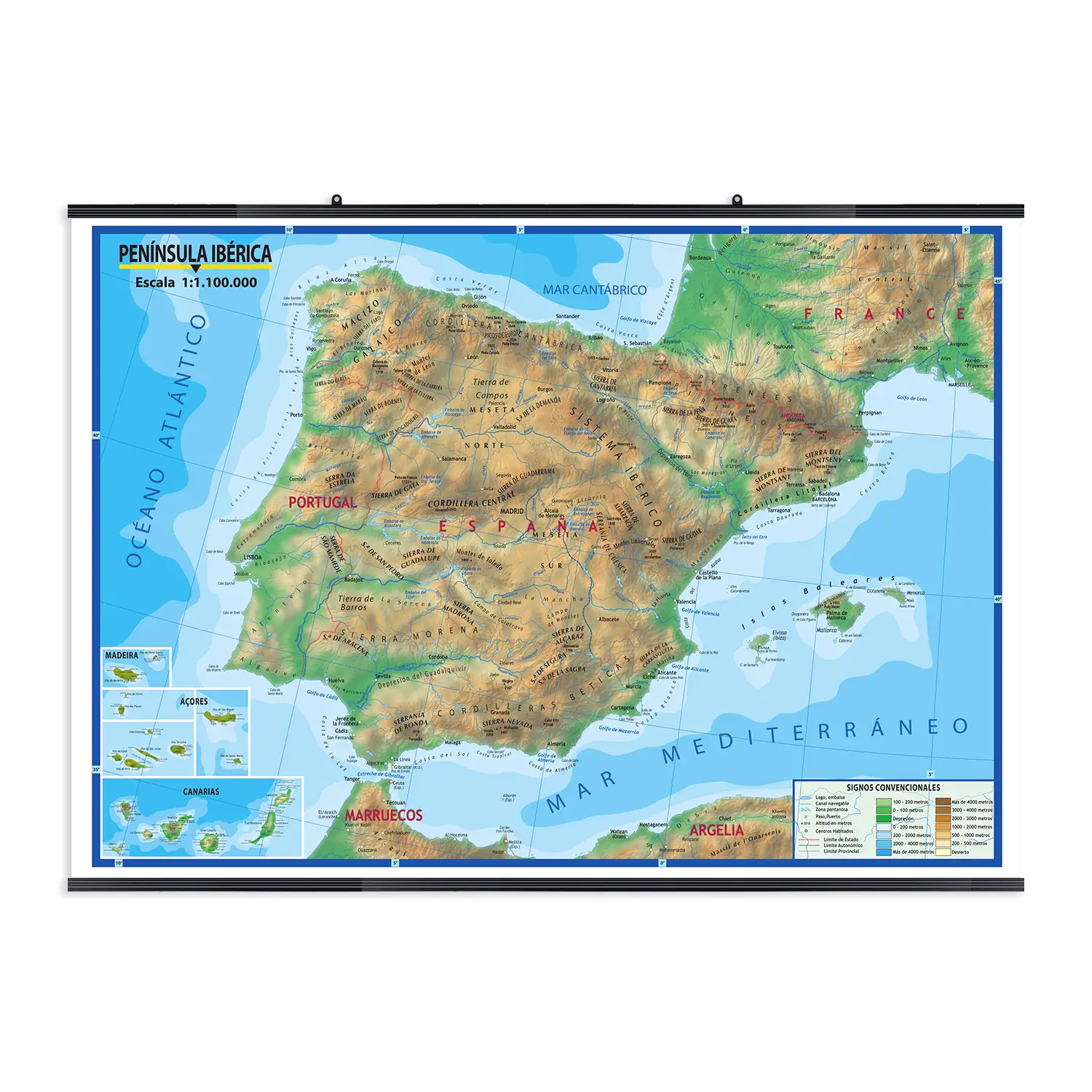 Carta Geografica Madrelingua Spagna - Geografia e scienze naturali