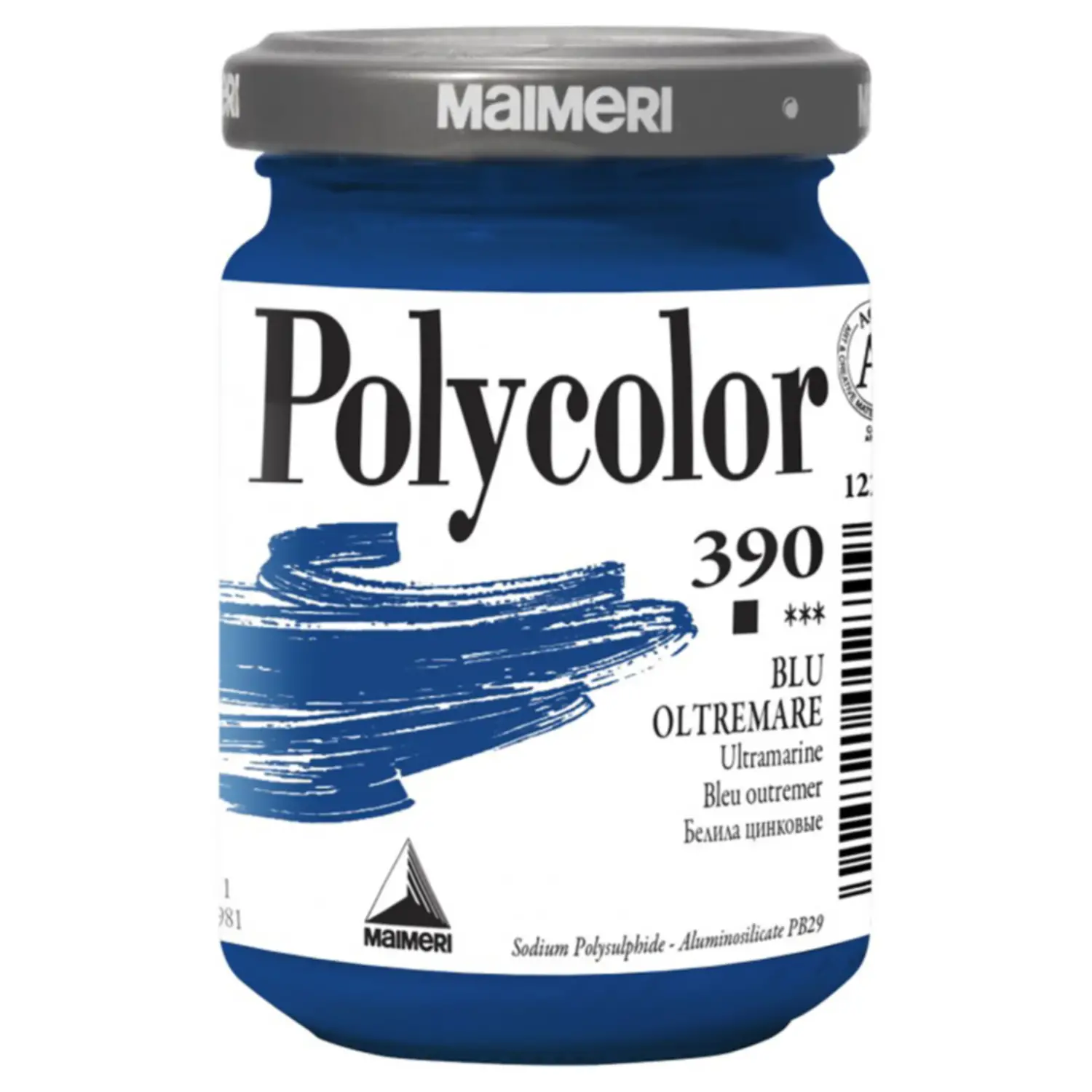 Colore Acrilico Polycolor Maimeri - 140 ml - Blu Oltremare 390 - Tempere