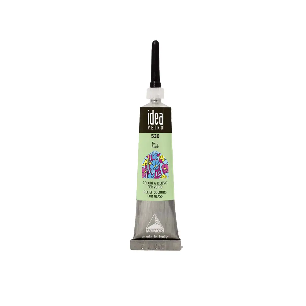 Pasta Imitazione Piombo Maimeri - 20 ml Nero - Colori per vetro e ceramica