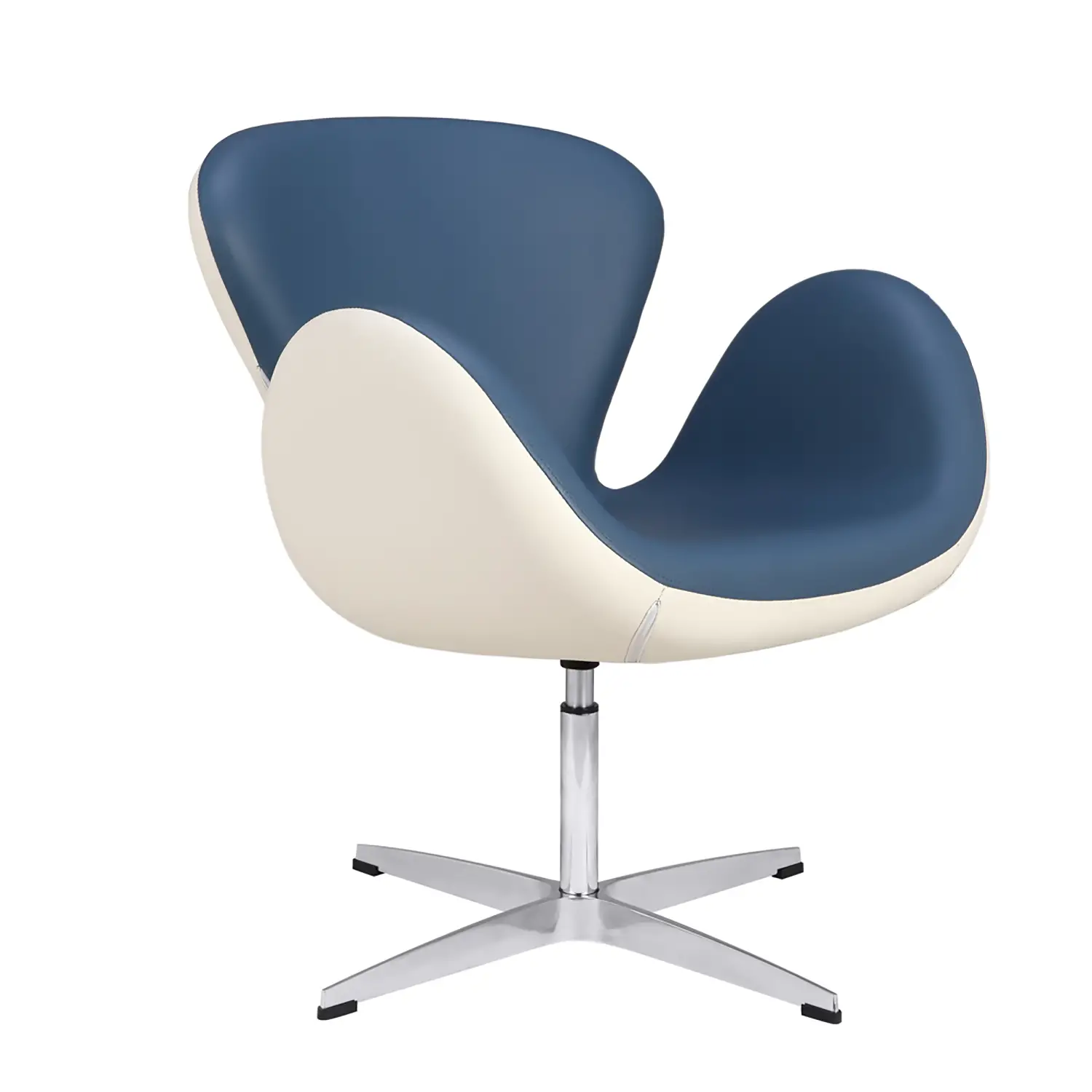 POLTRONA GIREVOLE SIMONE - BIANCO AZZURRO - Arredo scuola dell'obbligo