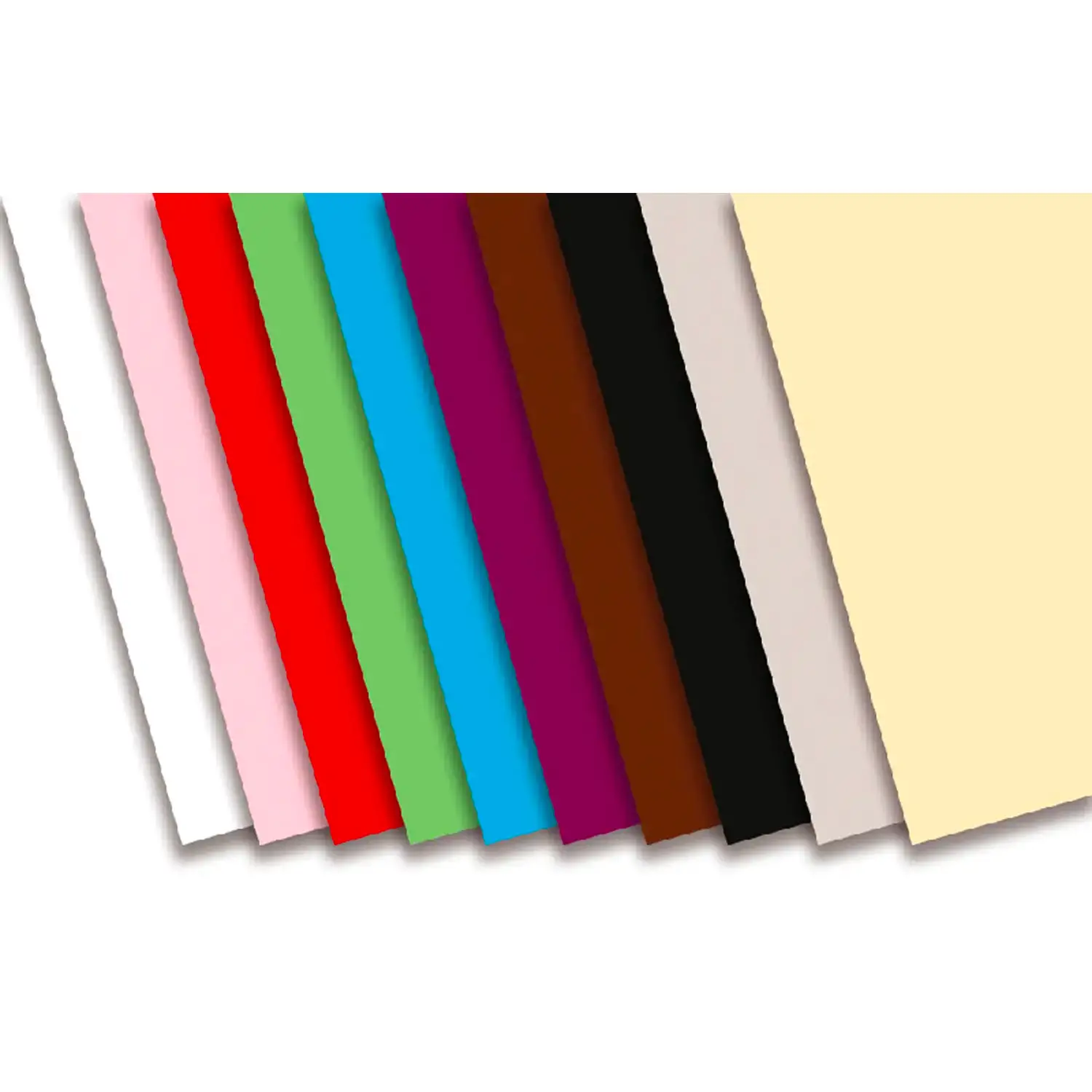 Cartoncino Colorato Premium Liscio Assortimento Integrativo - 30 Fogli 70x100 cm - Carta e cartoncino