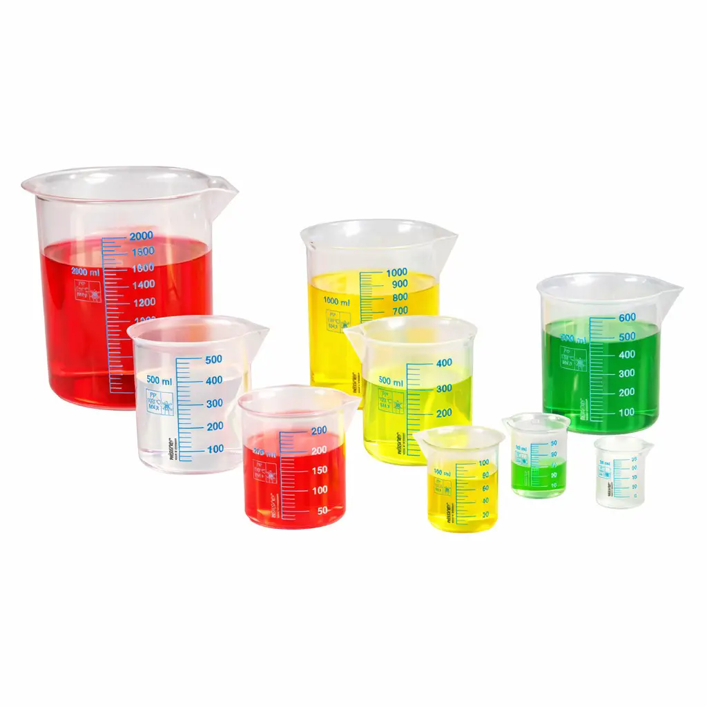 Set di Bicchieri Graduati in Plastica Infrangibile – 11 Pezzi - Sistemi e unità di misura