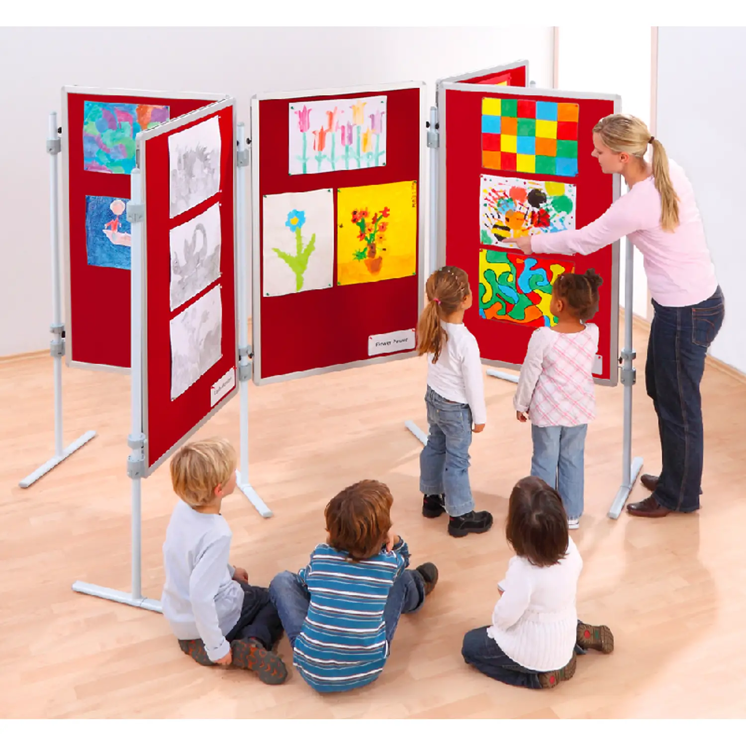 Pannelli Divisori Espositori – Modulo 5 Pannelli Junior - espositori e bacheche