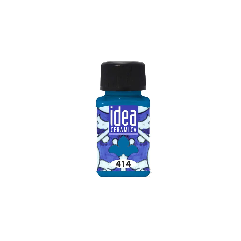 Colori per Ceramica a Freddo Maimeri 60 ml – Celeste Lucido - Colori per vetro e ceramica