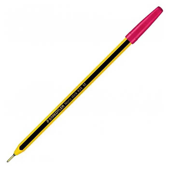 Penna a Sfera Noris Stick 434 Staedtler Rosso - penne pennarelli ufficio