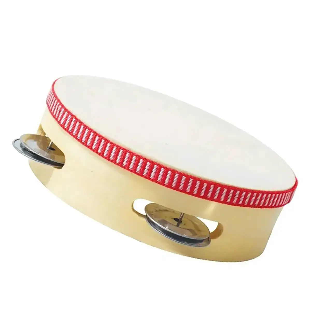 Tamburello Effetto Pelle con Piattelli – 25 cm - Educazione musicale