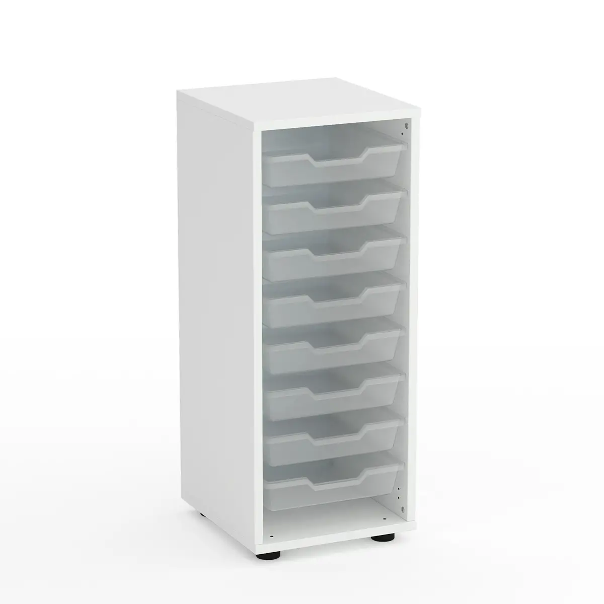 Mobile Scuola Kubò Bianco con 8 Cassetti Bassi – Cassettiera H 90 cm | Conforme CAM - Arredo scuola dell'obbligo