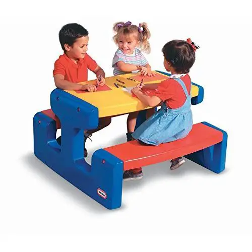 Grande Tavolo Pic-Nic con Panche – Tavolo da Gioco per Bambini - Casette