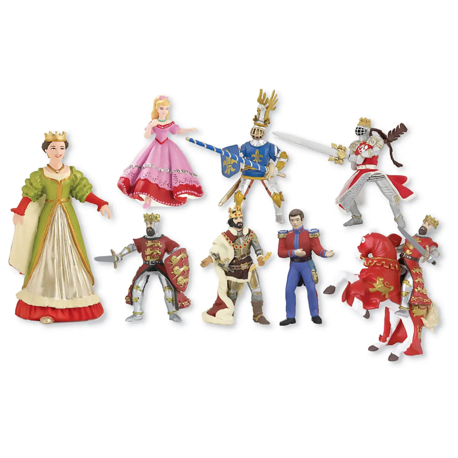 Personaggi Medievali – Set 10 Pezzi Altezza 8-10 cm - Ambienti