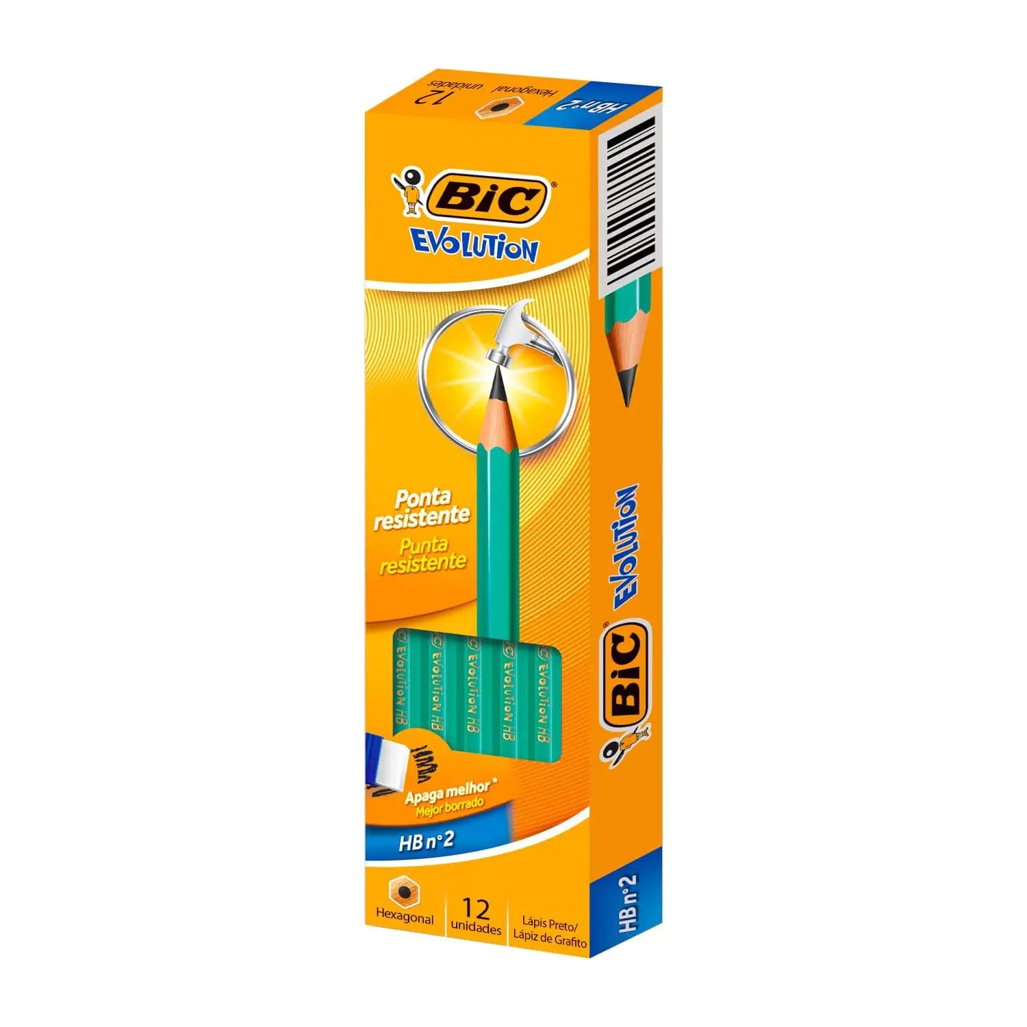 Matite Bic Evolution Resina 12 Pezzi: Sicurezza e Sostenibilità - Matite Temperini Gomme