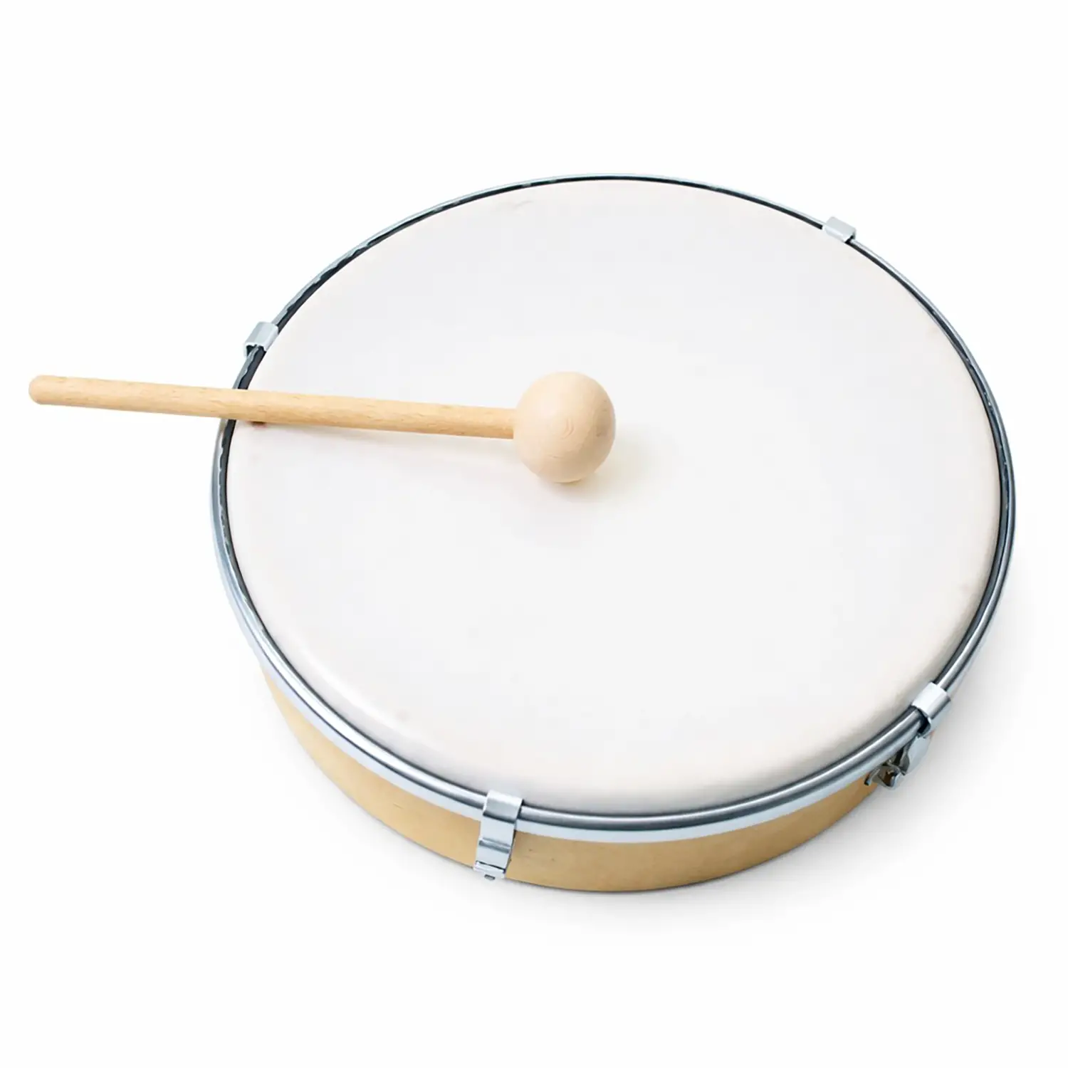 Tamburello 27 cm con Membrana Regolabile e Battente - Educazione musicale