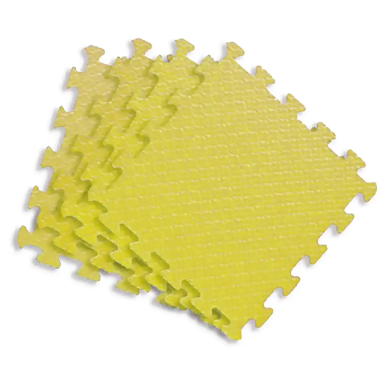 Maxi Tappeti Puzzle per Bambini Eva 120x120 cm - Set 4 Pezzi Giallo - Tappeti per il gioco