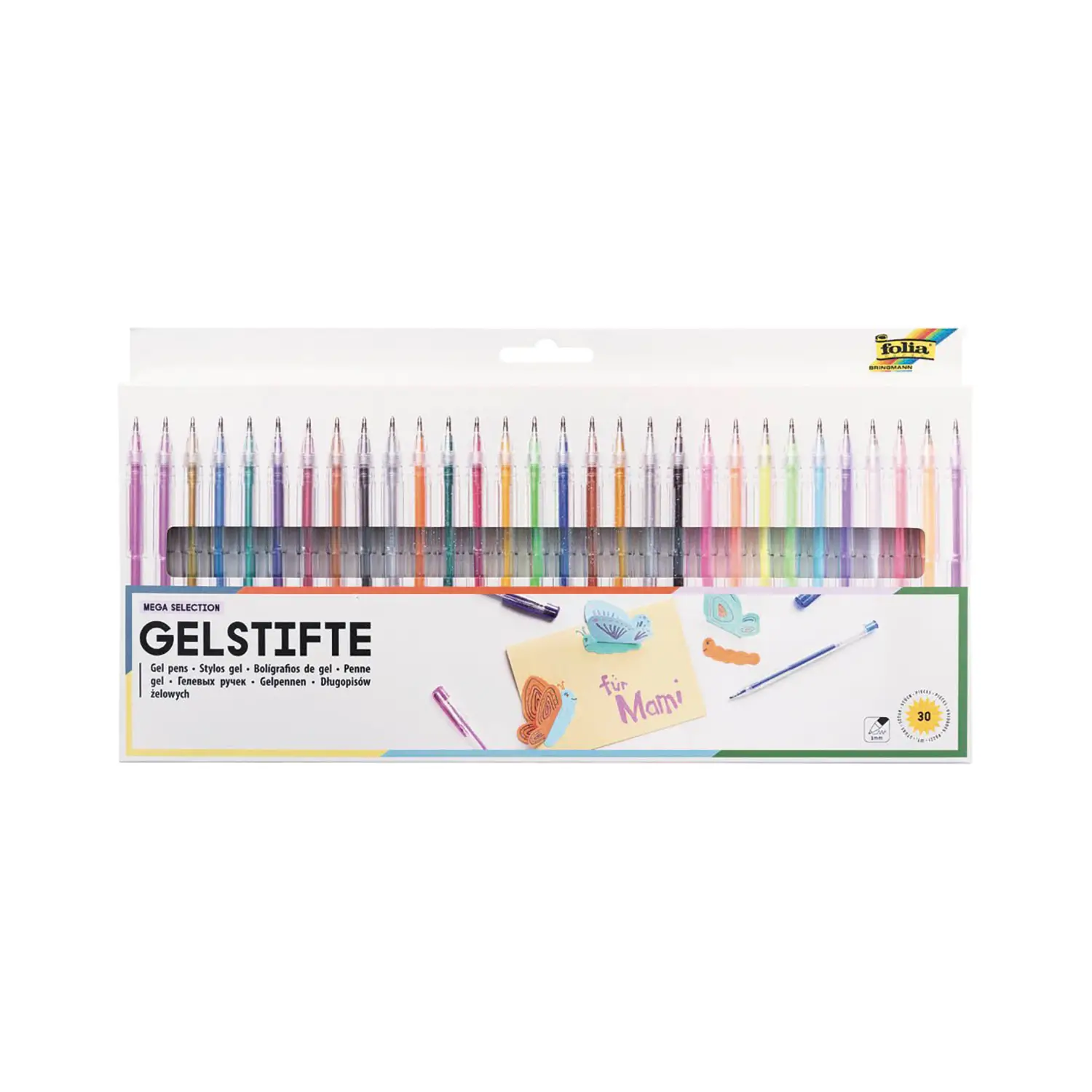 Penne Inchiostro Gel Colori Assortiti 30 colori - penne pennarelli ufficio