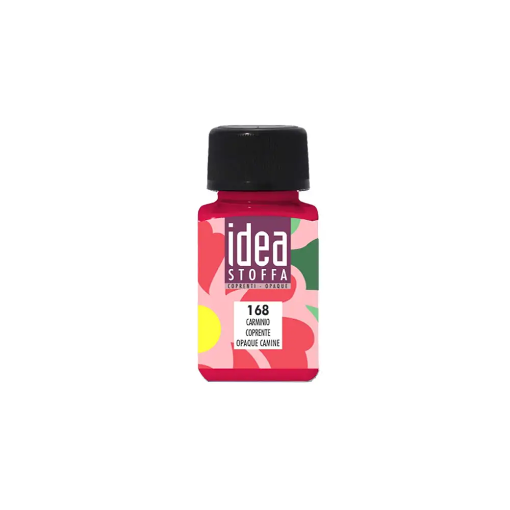 Colori per Stoffa Maimeri Idea Carminio Coprente – Flacone 60 ml - Colori per tessuto