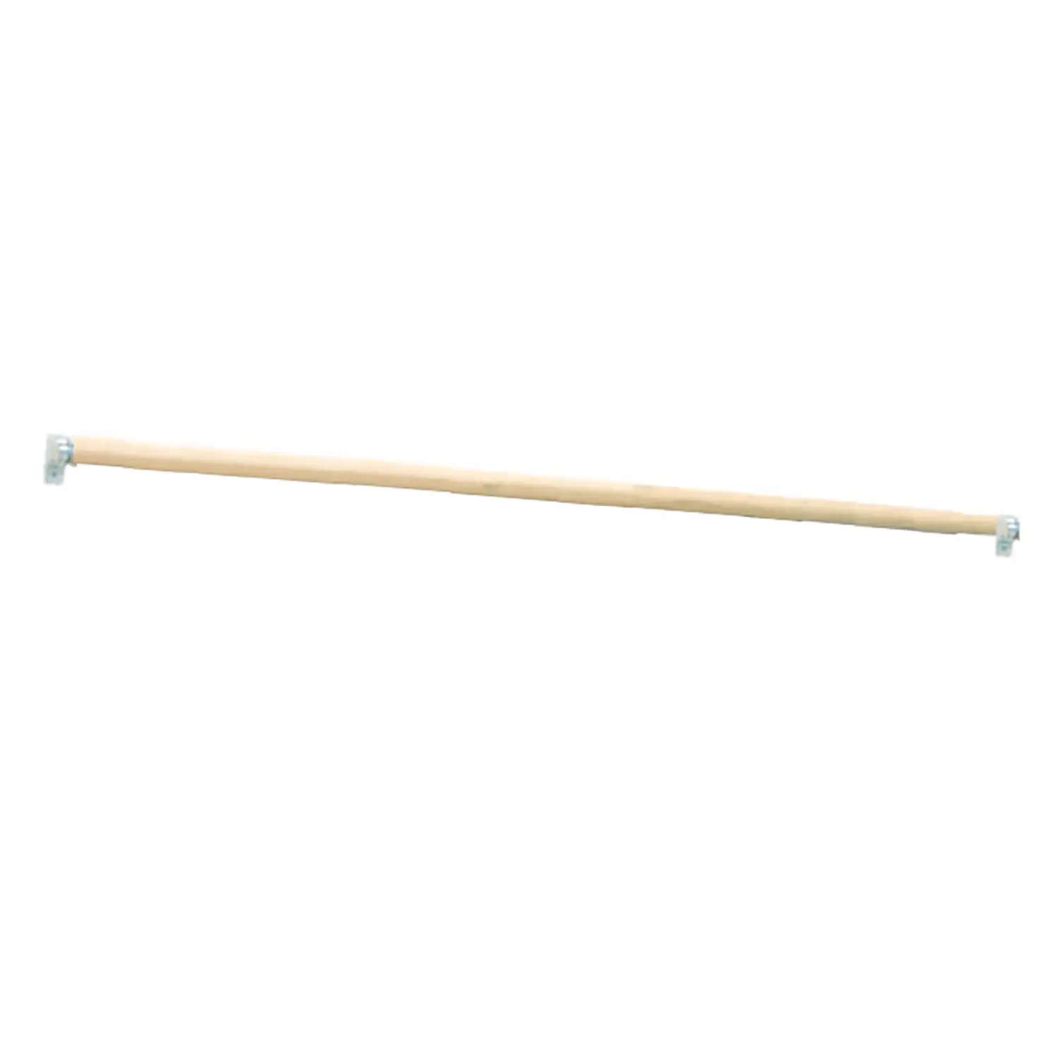 Supporto Bastone in Legno 140 cm - Sezione Ø 40 mm con Ferramenta - Protezioni murali morbide