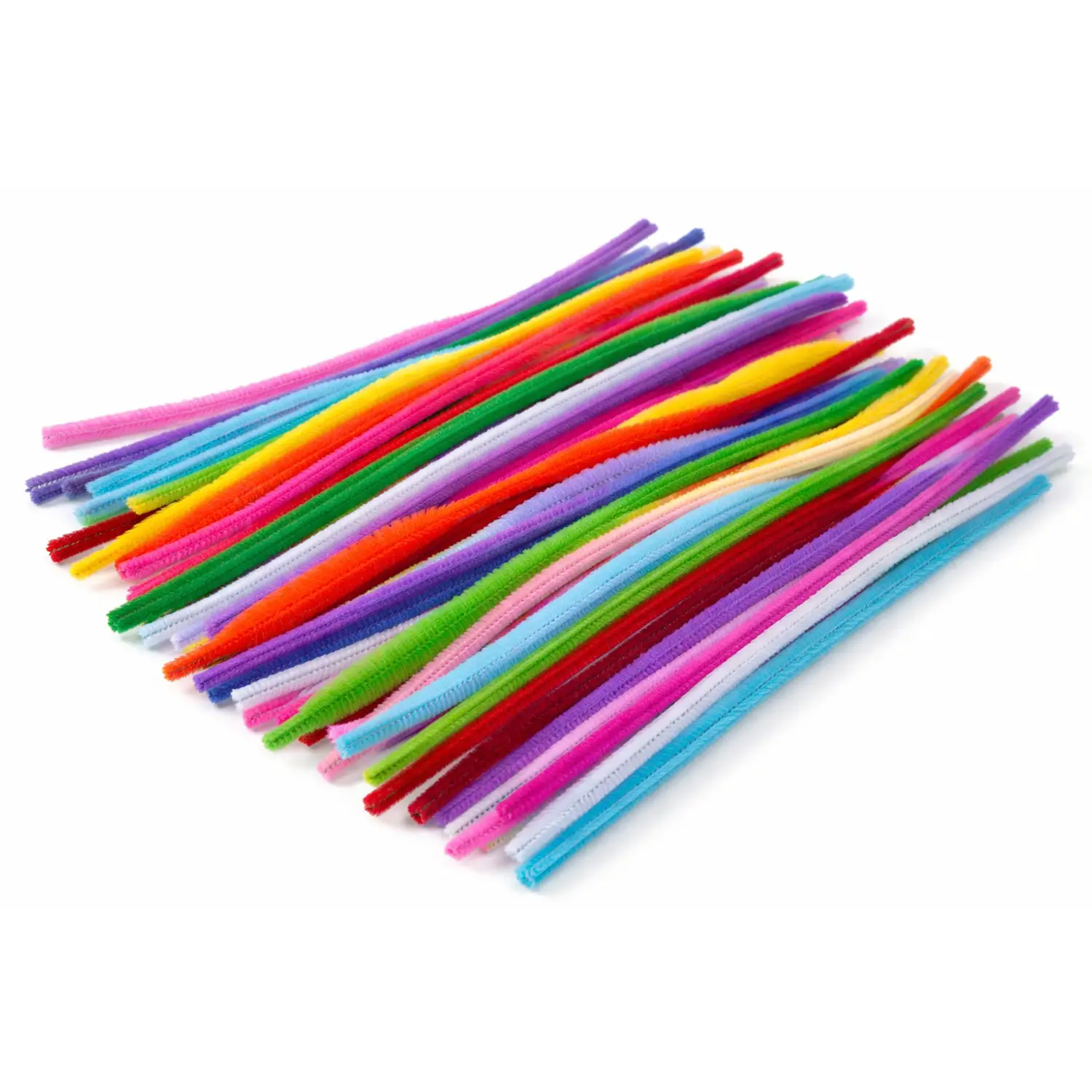 Fili di Ciniglia Colorata – 48 Pezzi - Lunghezza 30 cm - Applicazioni e decori