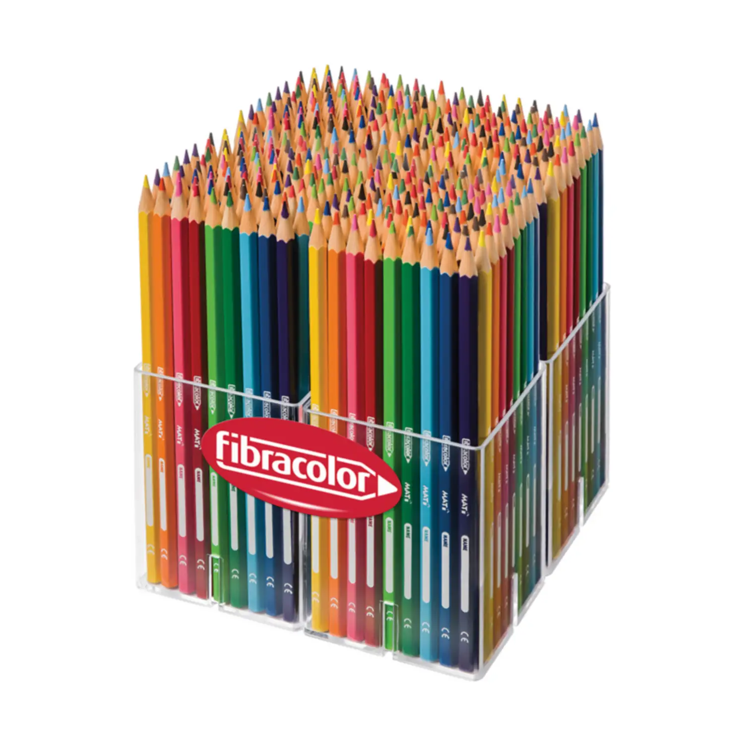 Fibracolor 384 Pastelli Colorati Mati’ – Mina 3 mm, 12 Colori – Multibox - Pastelli