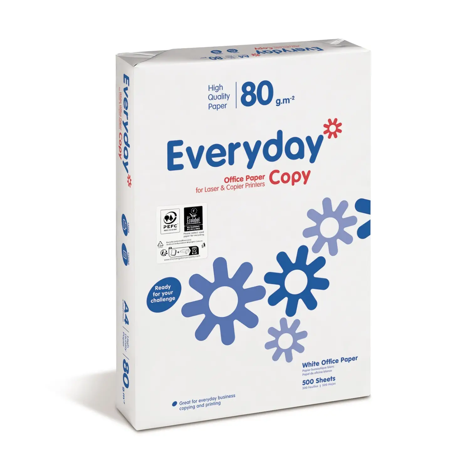 Carta per Fotocopie A4 Bianca Everyday – 80 g/m² – Risma 500 Fogli (240 Risme) - Carta e cartoncino