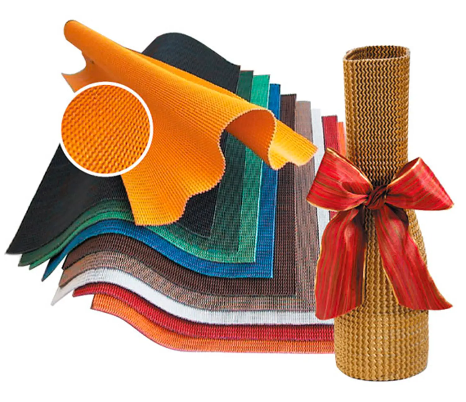Set 10 Cartoncini Elasticizzati cm. 35x50 Rosso - Carta e cartoncino