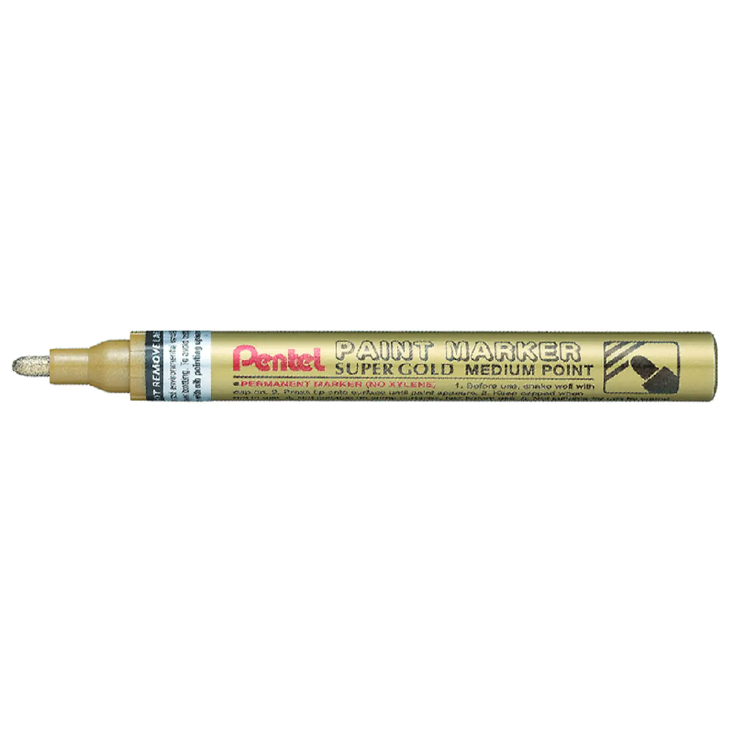 Pennarelli Marker - Punta Media Tratto 4,5 mm - Oro Pentel MMP10 - Pennarelli