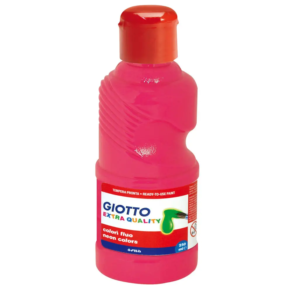 Tempera Fluo Giotto 250 ml - Rosa - Tempere
