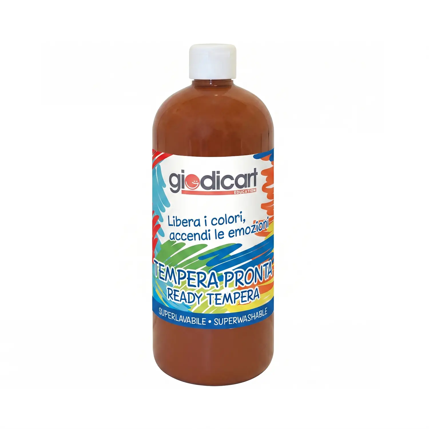 Tempera Pronta Giodicolor 1000 ml Terra di Siena Bruciata - Tempere