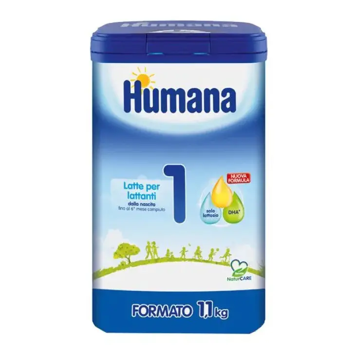 Humana Latte 1 Polvere 1100 g – Latte Iniziale Neonato 0-6 Mesi - latti artificiali