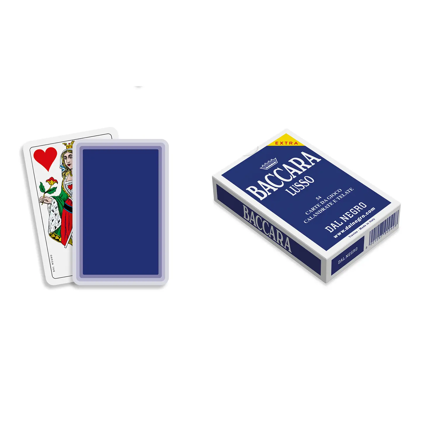 Baccarà Lusso Blu – Mazzo di Carte in Plastica di Alta Qualità - giochi di società