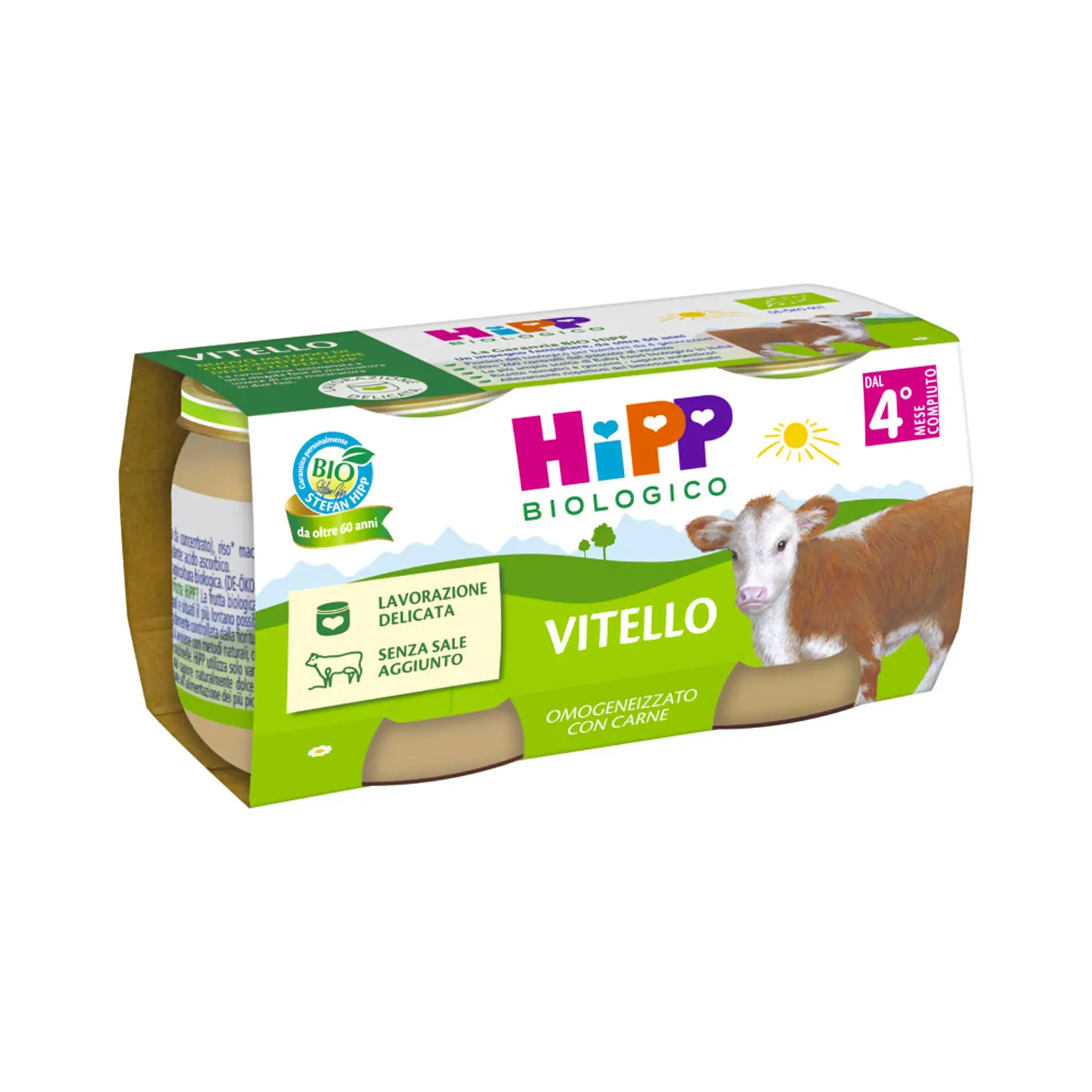 Omogeneizzato Carne Bio gr.80x2 Vitello - omogeneizzati