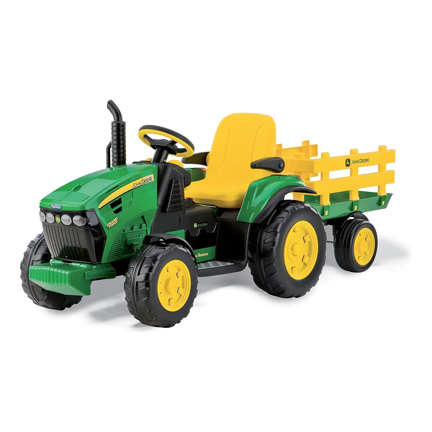 Trattore Elettrico John Deere Ground Force 12V - Tricicli e primi passi