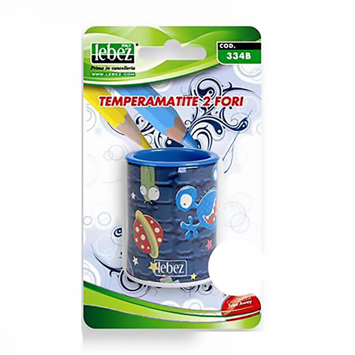 Temperamatite 2 Fori con Serbatoio – Fantasie Assortite - Matite Temperini Gomme